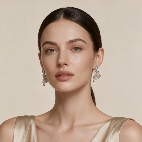 Silver_Black_Zircon_Artificial_Pearl_Drop_Earrings_Set_For_Women_Pack_Of_2