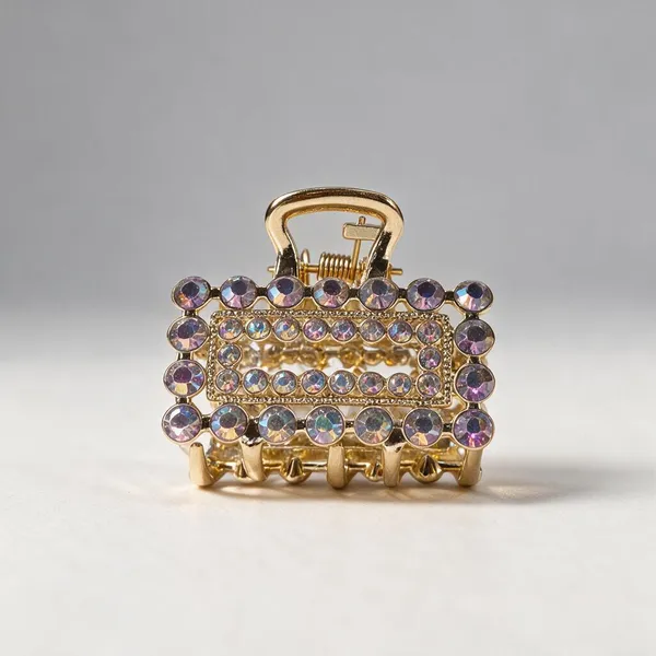 Gold_Clear_Rhinestone_Metal_Alloy_Handbag_Charm_For_Women_Pack_Of_2