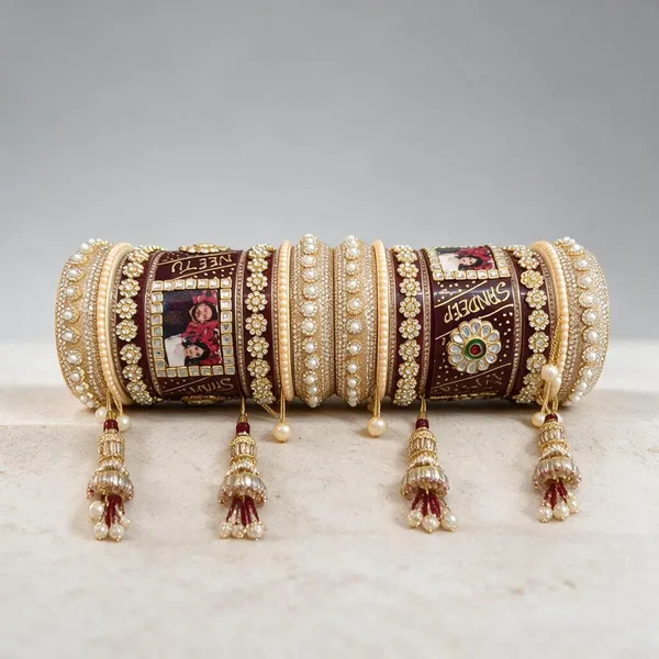 Maroon_Gold_Seep_Kundan_Pearl_Latkan_Bridal_Chooda_Set_For_Women