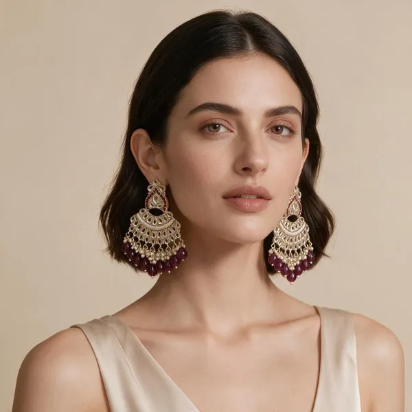 Gold_Maroon_Kundan_Pearl_Chandbali_Earrings_For_Women_Pack_Of_2