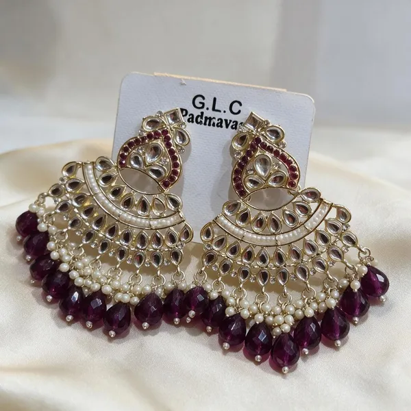 Gold_Maroon_Kundan_Pearl_Chandbali_Earrings_For_Women_Pack_Of_2