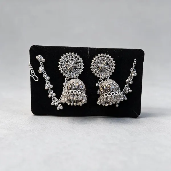 Oxidized_Silver_Alloy_Ghungroo_Jhumka_Necklace_Set_For_Women