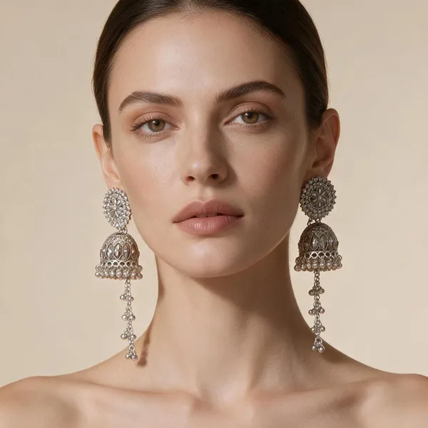 Oxidized_Silver_Alloy_Ghungroo_Jhumka_Necklace_Set_For_Women