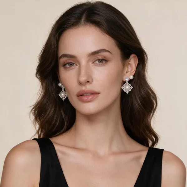 Silver_Ad_Stone_Imitation_Pearl_Earring_Set_For_Women_Pack_Of_2