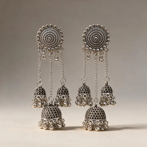 Oxidized_Silver_Alloy_Triple_Jhumka_Earrings_For_Women_Pack_Of_2