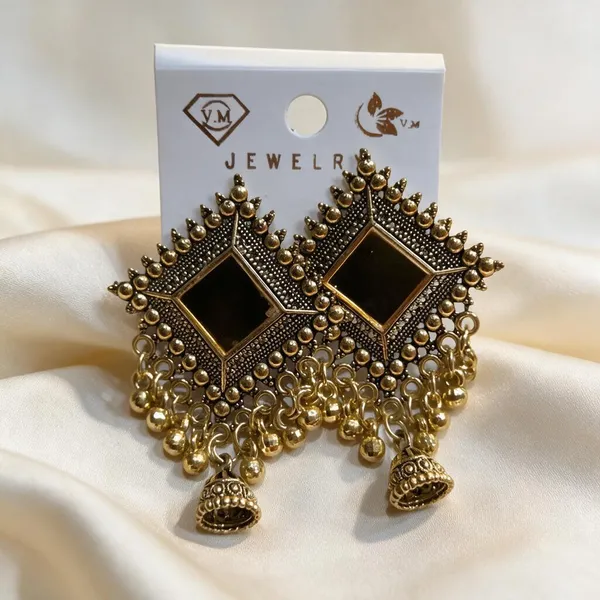 Antique_Gold_Black_Mirror_Stone_Oxidized_Square_Jhumka_Earrings_For_Women_Pack_Of_2