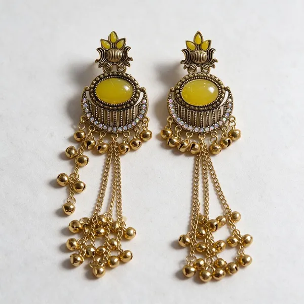 Antique_Gold_Mustard_Monalisa_Stone_Ghungroo_Long_Jhumka_For_Women_Pack_Of_2