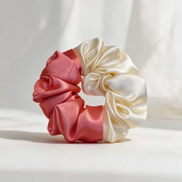 Pink_Cream_Satin_Silk_Elastic_Scrunchie_Hair_Band_For_Women_Pack_Of_6