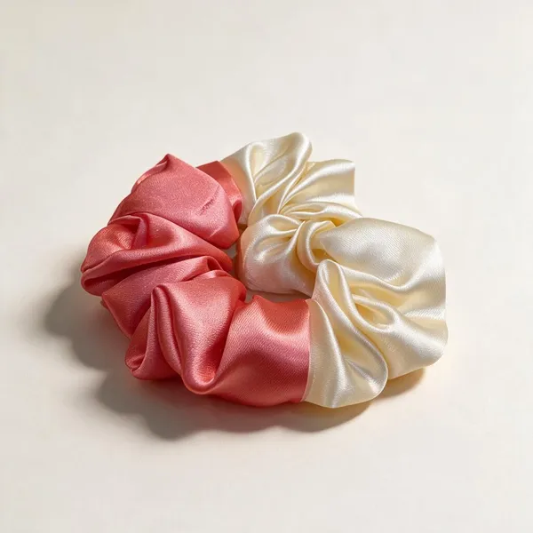 Pink_Cream_Satin_Silk_Elastic_Scrunchie_Hair_Band_For_Women_Pack_Of_6