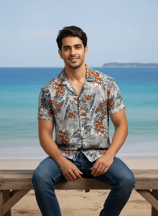 The_Aviary_Cuban_Shirt_Rust_Jungle_Adults