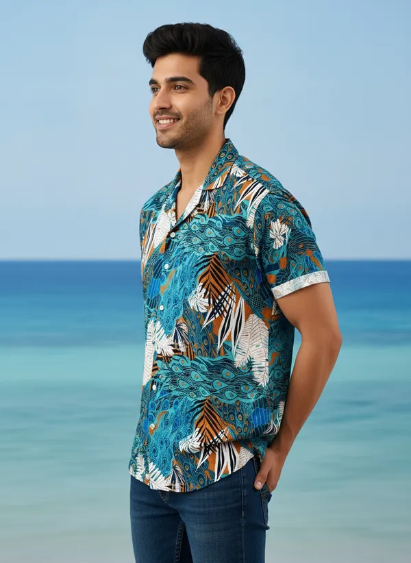 The_Aviary_Cuban_Shirt_Rhapsody_In_Teal_Adults