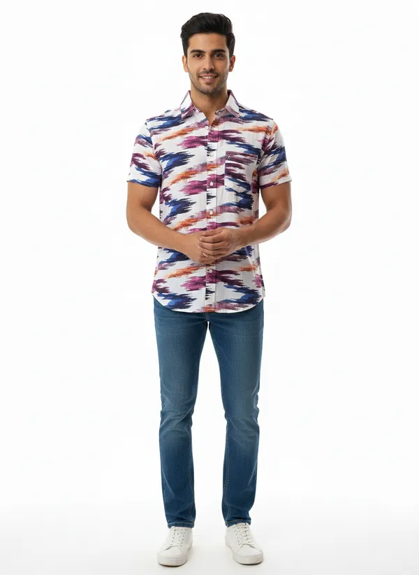 Multicolor_Geometric_Print_Relaxed_Fit_Shirt_For_Men