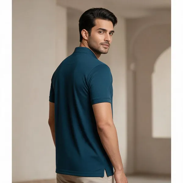 Deep_Blue_Breathable_Regular_Fit_T-Shirt_For_Men