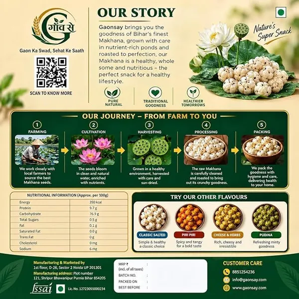 Gaonsay_Premium_Makhana_Fox_Nuts_6_Suta_Crunchy_Nutritious_Healthy_Snack_Natural_200_G
