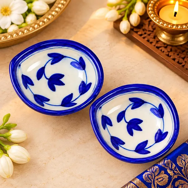 Blue_Pottery_Ceramic_Hand_Painted_Floral_Decorative_Plate_-_Pack_of_3