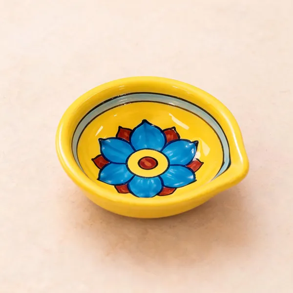 Blue_Pottery_Ceramic_Festive_Floral_Diya_Set_Of_6