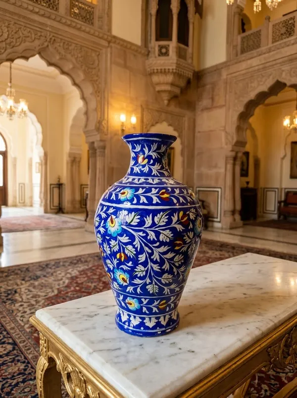 Blue_Traditional_Floral_Pattern_Decorative_Vase