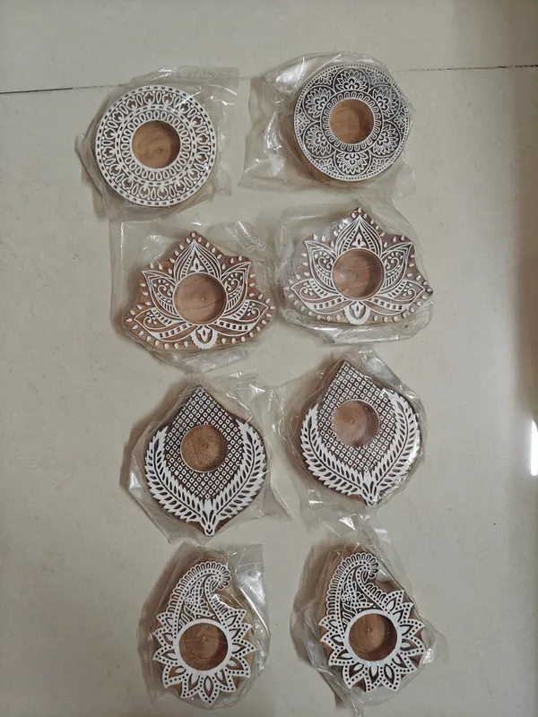 Wooden_Festive_Floral_Geometric_Pattern_Diya_Set_Of_8