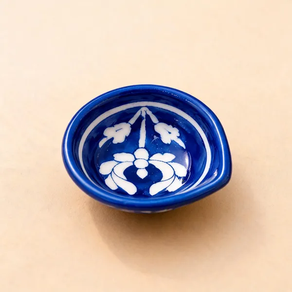 Blue_Pottery_Ceramic_Festive_White_Floral_Print_Diya_Set_Of_6