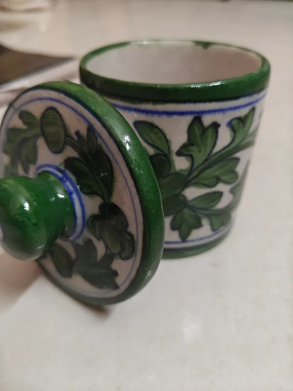Pottery__Hand_Painted_Floral_Storage_Jar