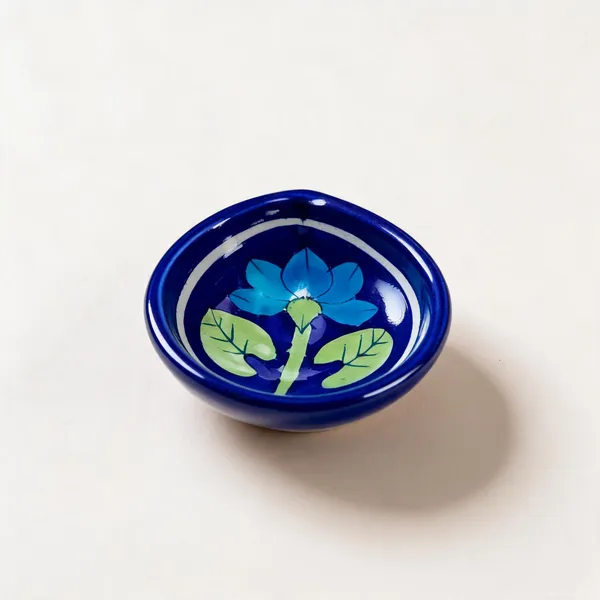 Blue_Pottery_Ceramic_Hand_Painted_Floral_Diya_Set_Of_6