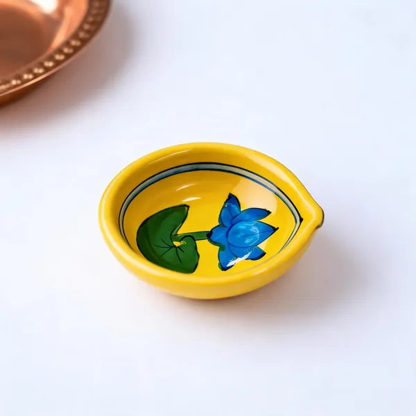 Blue_Pottery_Ceramic_Festive_Lotus_Diya_Set_Of_6