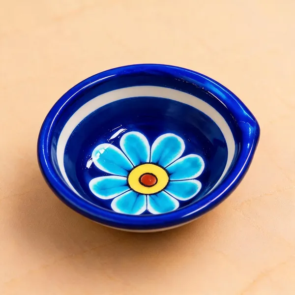 Blue_Pottery_Ceramic_Festive_Floral_Diya_Set_Of_6