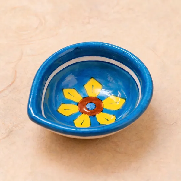 Blue_Pottery_Ceramic_Hand_Painted_Floral_Decorative_Bowl_Set_Of_4