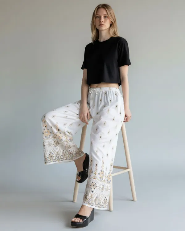 White_Rayon_Wide_Leg_Palazzo_Pants_For_Women