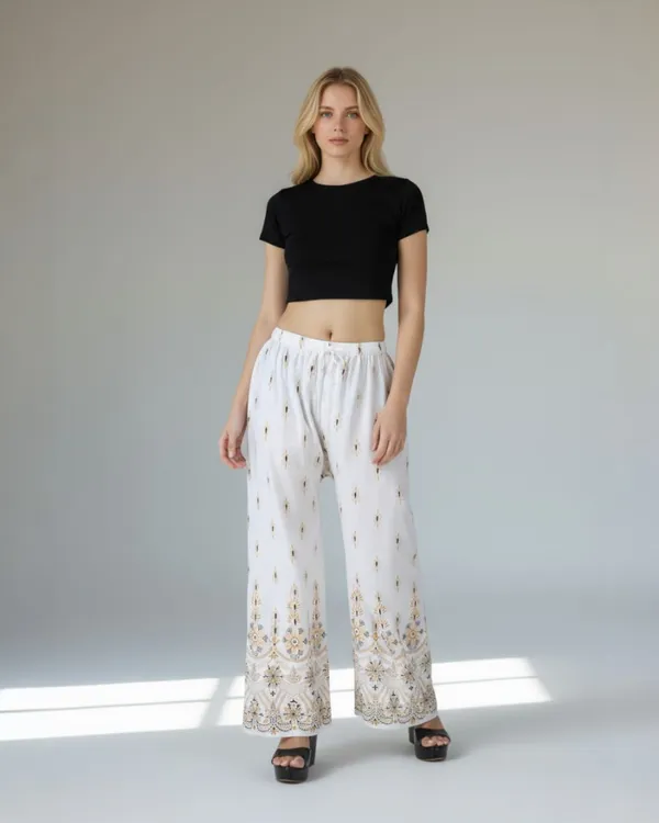 White_Rayon_Wide_Leg_Palazzo_Pants_For_Women
