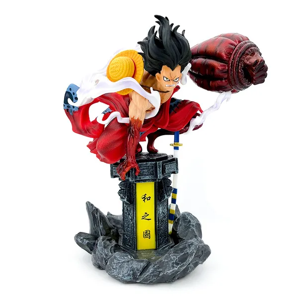 Luffy_Red_Outfit_Crouching_Raised_Fist_Pvc_Action_Figure