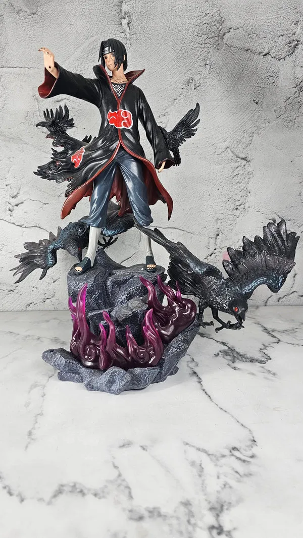 Itachi_Uchiha_Crow_Base_And_Throne_Crow_Surround_Pvc_Display_Figurine_Pack_Of_2