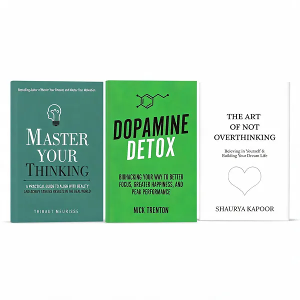 Dopamine_Detox,_The_Art_of_Not_Overthinking_&_Master_Your_Thinking_Combo_by_Nick_Trenton_&_Thibaut_Meurisse_Pack_Of_3