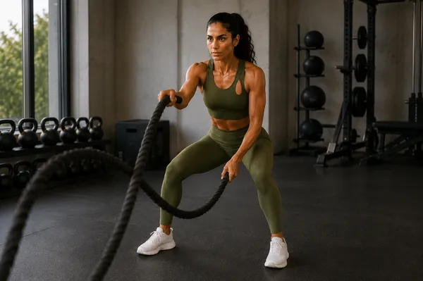 Wear_Jukebox_Unbound_Olive_Green_Nylon-Spandex_Gym_Wear_Set