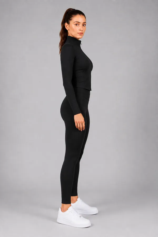 Wear_Jukebox_On_The_Move_Nylon-Spandex_Women_Gym_Wear_Set_Black
