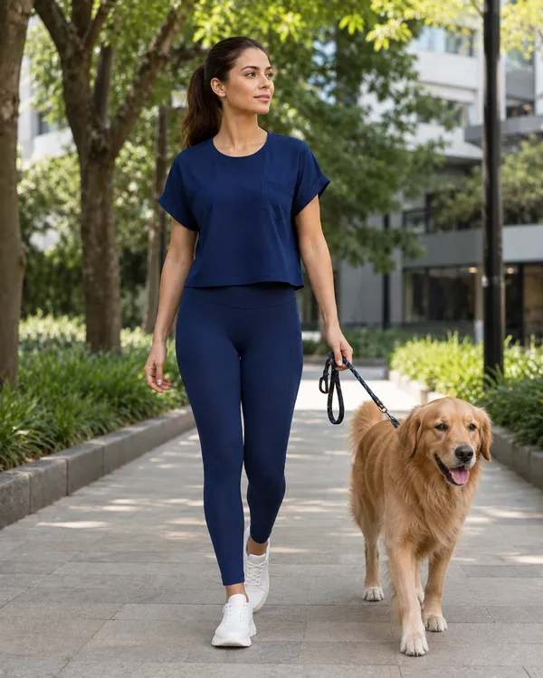 Wear_Jukebox_Just_Easy_Nylon-Spandex_Women_Gym_Wear_Set_Navy