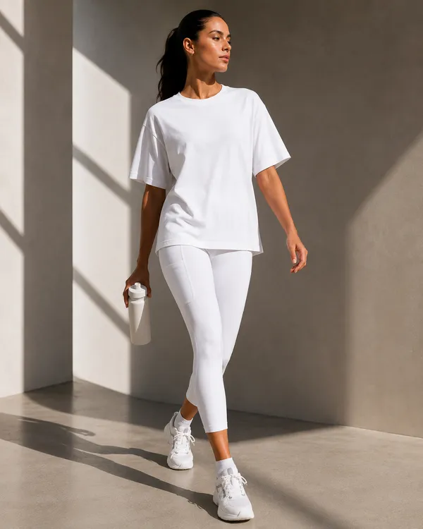 Wear_Jukebox_Off_Duty_White_Nylon-Spandex_Gym_Wear_Set