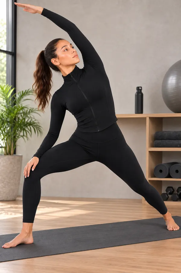 Wear_Jukebox_On_The_Move_Nylon-Spandex_Women_Gym_Wear_Set_Black