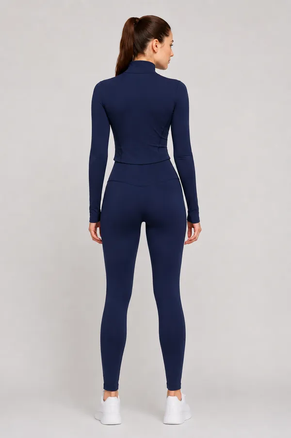 Wear_Jukebox_On_The_Move_Nylon-Spandex_Women_Gym_Wear_Set_Navy