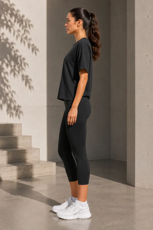 Wear_Jukebox_Off_Duty_Black_Nylon-Spandex_Gym_Wear_Set