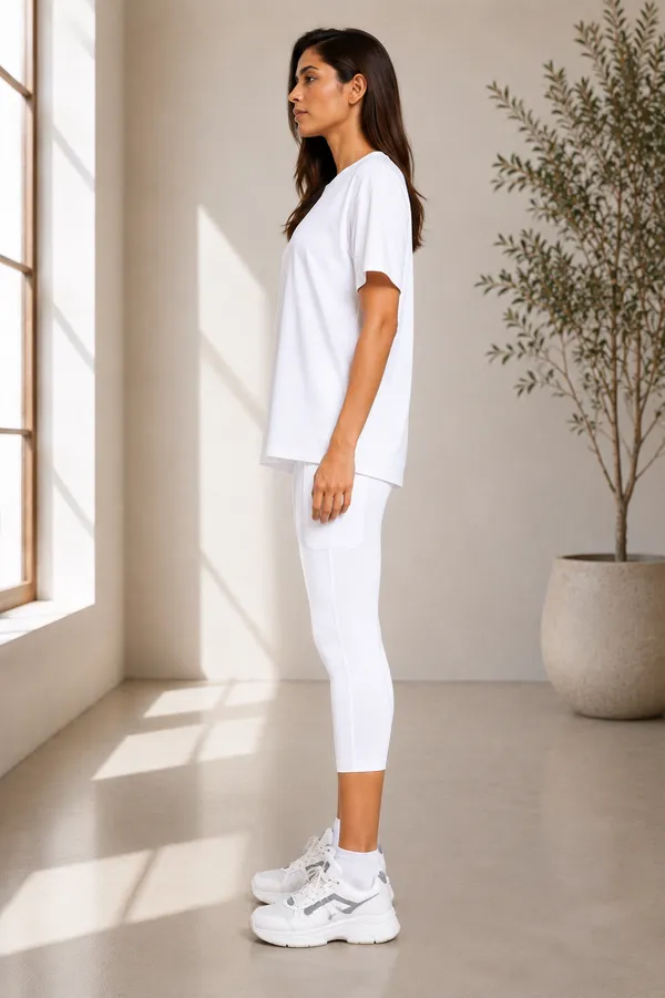 Wear_Jukebox_Off_Duty_White_Nylon-Spandex_Gym_Wear_Set