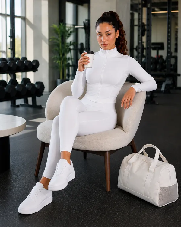 Wear_Jukebox_On_The_Move_Nylon-Spandex_Women_Gym_Wear_Set_White