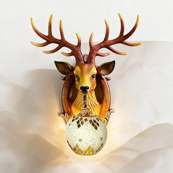 Gold_Crystal,_Resin_3D_Deer_Head_Wall_Light_For_Home_Decor