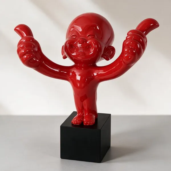 Red_Resin_Thumbs_Up_Man_Showpiece_For_Home_Decor