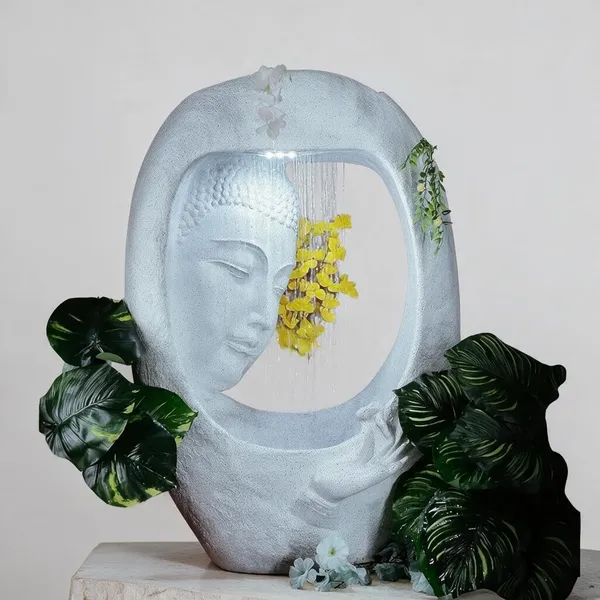 Crystal_White_Fiber_Buddha_Water_Fountain_For_Home_Decor