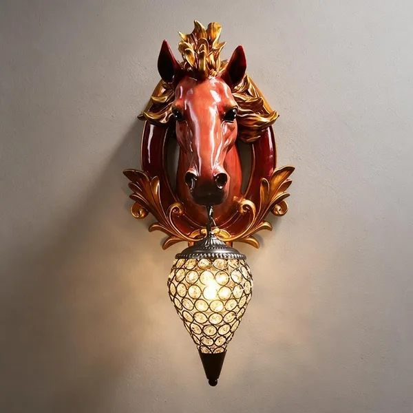 Red_Resin_Resin_Horse_Head_Wall_Lamp_For_Home_Decor