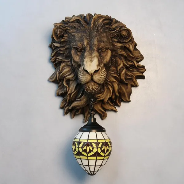 Golden_Resin_Crystal_Lion_Head_Wall_Lamp_For_Home_Decor