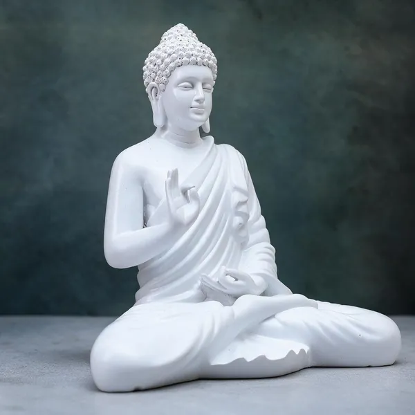 White_Resin_Fibreglass_Buddha_Statue_For_Home_Decor