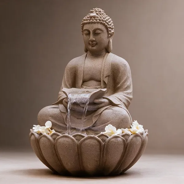 Beige_Fiber_Buddha_Led_Water_Fountain_For_Home_Decor