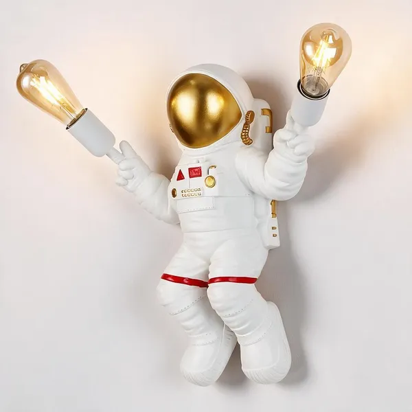 White_Resin_Resin_Astronomer_Wall_Light_For_Home_Decor